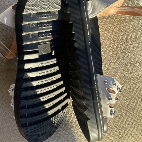 Mudd White Studded Platform Sandals, Size 11 - Picture 6 of 7